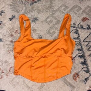 Bright Orange Crop Top